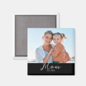 Mom Established Photo Gift Magnet マグネット (正面/裏面)