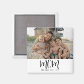Mom Established Photo Gift Magnet マグネット (正面/裏面)