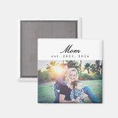 Mom Established Photo Gift Magnet マグネット (正面/裏面)