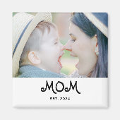Mom Established Photo Gift Magnet マグネット (正面)