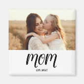 Mom Established Photo Gift Magnet マグネット (正面)