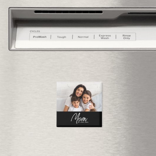 Mom Established Photo Gift Magnet マグネット (インサイチュ (食洗機))