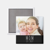 Mom Established Photo Gift Magnet マグネット (正面/裏面)