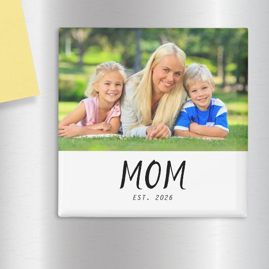 Mom Established Photo Gift Magnet マグネット