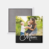 Mom Established Photo Gift Magnet マグネット (正面/裏面)