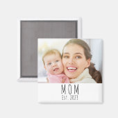 Mom Established Photo Gift Magnet マグネット (正面/裏面)