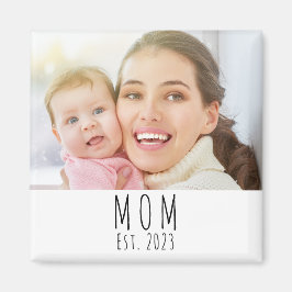 Mom Established Photo Gift Magnet マグネット