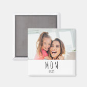Mom Established Photo Gift Magnet マグネット (正面/裏面)