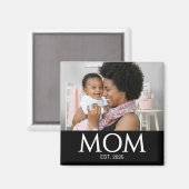 Mom Established Photo Gift Magnet マグネット (正面/裏面)