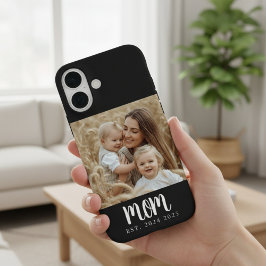 Mom Established Photo Gift Magnet iPhone 16ケース