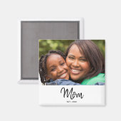 Mom Established Photo Modern Unique Gift  マグネット (正面/裏面)