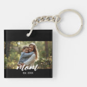 Mom Established Photo Mother's Day キーホルダー (裏面)