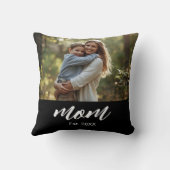 Mom Established Photo Mother's Day クッション (裏面)