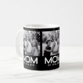 Mom Established Photo Mother's Day  コーヒーマグカップ (正面左)