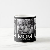 Mom Established Photo Mother's Day  コーヒーマグカップ (中央)