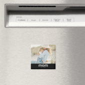 Mom Established Photo Mother's Day マグネット (インサイチュ (食洗機))