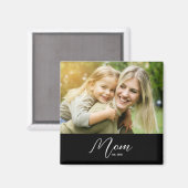 Mom Established Photo Mother's Day マグネット (正面/裏面)