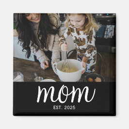 Mom Established Photo Mother's Day マグネット