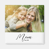 Mom Established Photo Mother's Day マグネット (正面)