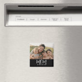 Mom Established Photo Mother's Day マグネット (インサイチュ (食洗機))