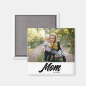 Mom Established Photo Mother's Day マグネット (正面/裏面)