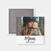 Mom Established Photo Mother's Day  マグネット (正面/裏面)