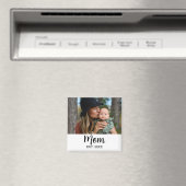 Mom Established Photo Mother's Day  マグネット (インサイチュ (食洗機))