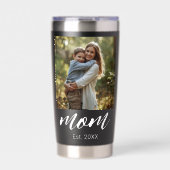 Mom Established Photo Mother's Day 保温保冷タンブラー (正面)