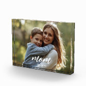 Mom Established Photo Mother's Day Acrylic Block フォトブロック (右)