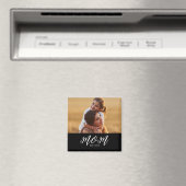 Mom Established Photo Mother's Day Magnet マグネット (インサイチュ (食洗機))