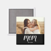 Mom Established Photo Mother's Day Magnet マグネット (正面/裏面)