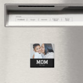 Mom Established Photo Mother's Day Magnet マグネット (インサイチュ (食洗機))