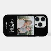 Mom Established, Photo, Script, iPhone phone case iPhoneケース (裏面横)