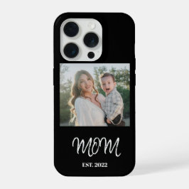 Mom Established, Photo, Script, iPhone phone case iPhone 15 Proケース