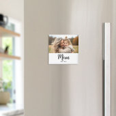 Mom Established Photo Script Text Gift マグネット
