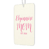 Mom Established Pink Script Name カーエアーフレッシュナー (左)