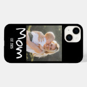 Mom Established Script ブラックフォト Case-Mate iPhoneケース (裏面 (横))