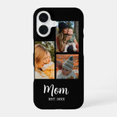 Mom Established Script ブラック 3 写真 iPhone 16ケース (裏面)