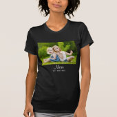 Mom Established Script 写真 マザーズデー Tシャツ (正面)