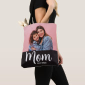 Mom Established Script 黒写真  トートバッグ (クローズアップ)