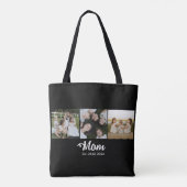 Mom Established Script 黒 3 枚の写真 トートバッグ (裏面)