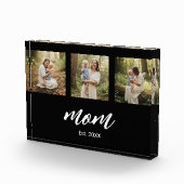 Mom Established Script 3 Photo Acrylic Block フォトブロック (右)