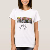 Mom Established Script 3 Photo White Tシャツ (正面)