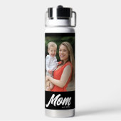 Mom Established Script Black 2 Photo ウォーターボトル (背面)