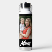 Mom Established Script Black 2 Photo ウォーターボトル (正面)