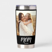 Mom Established Script Black 2 Photo 保温保冷タンブラー (正面)