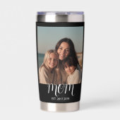 Mom Established Script Black 2 Photo 保温保冷タンブラー (正面)