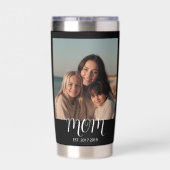 Mom Established Script Black 2 Photo 保温保冷タンブラー (背面)