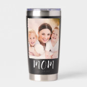 Mom Established Script Black 2 Photo 保温保冷タンブラー (正面)