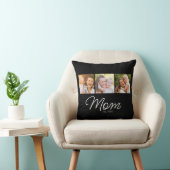 Mom Established Script Black 3 Photo クッション (椅子)